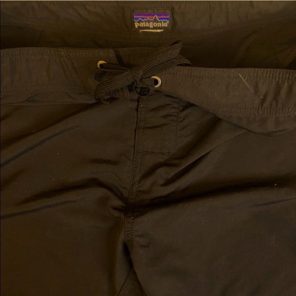 PATAGONIA BLACK BOARD SHORTS SZ 36 INSEAM 10 NYLON - Picture 5 of 7